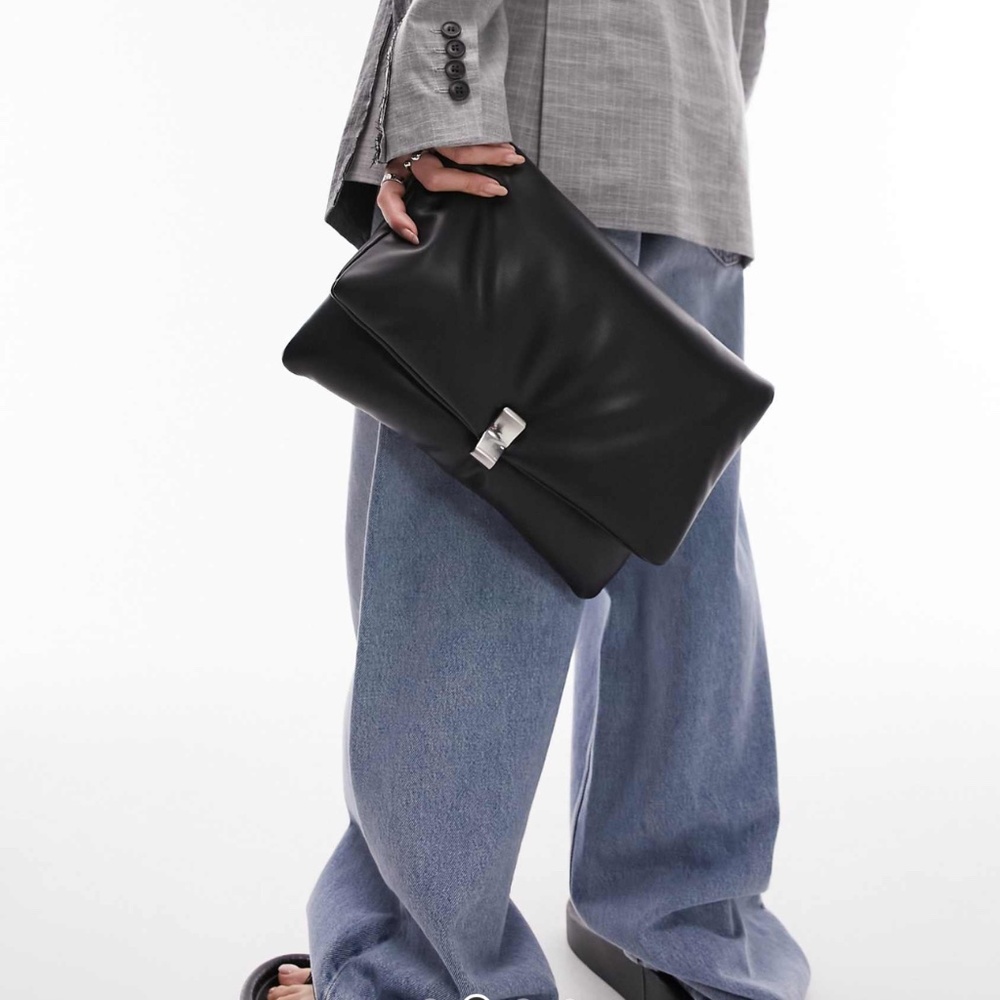 Top shop Cleo oversized puffy clutch